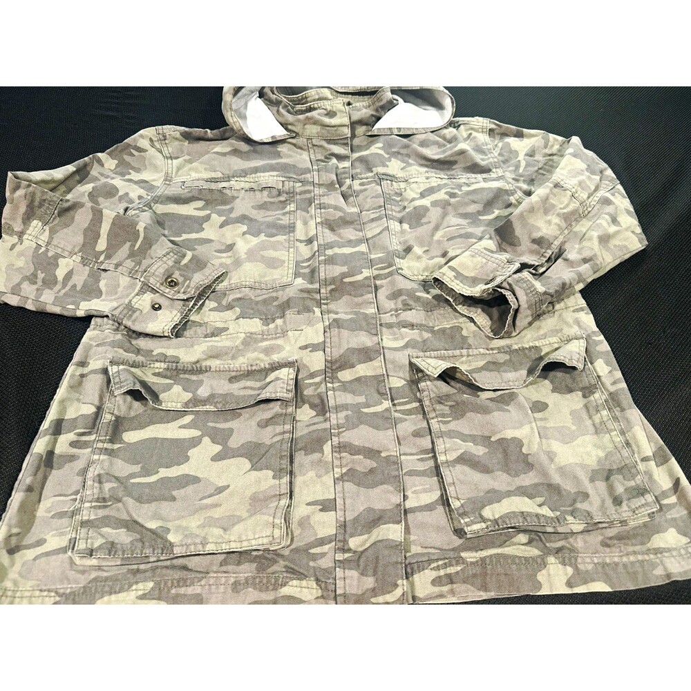 Universal Thread Women’s 2XL Green Camo Hooded Utility Jacket Streetwear